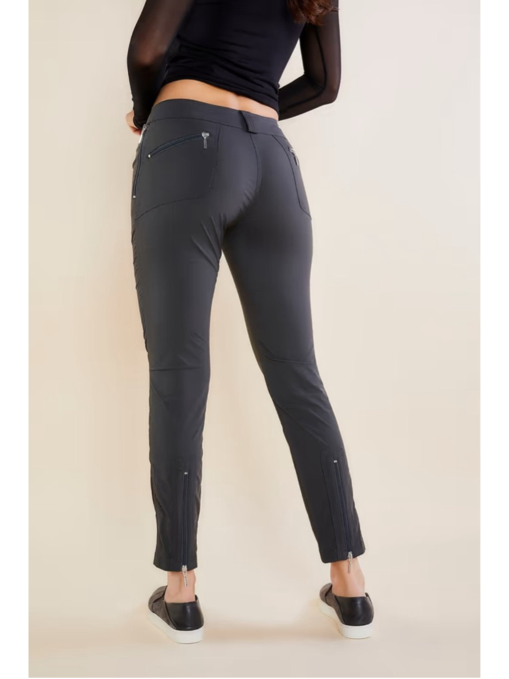Anatomie Grey Susan Skinny Ankle Luxury Slim Fit Travel Pant Size Large